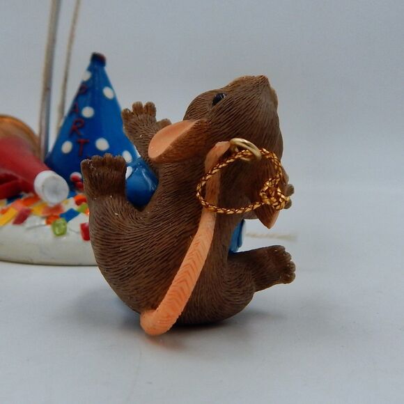 Fitz and Floyd Charming Tails You Give Me A Lift Birthday Figurine 89/164 Griff - Picture 9 of 11